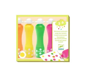 Djeco Grote Puntmarkers - Neon