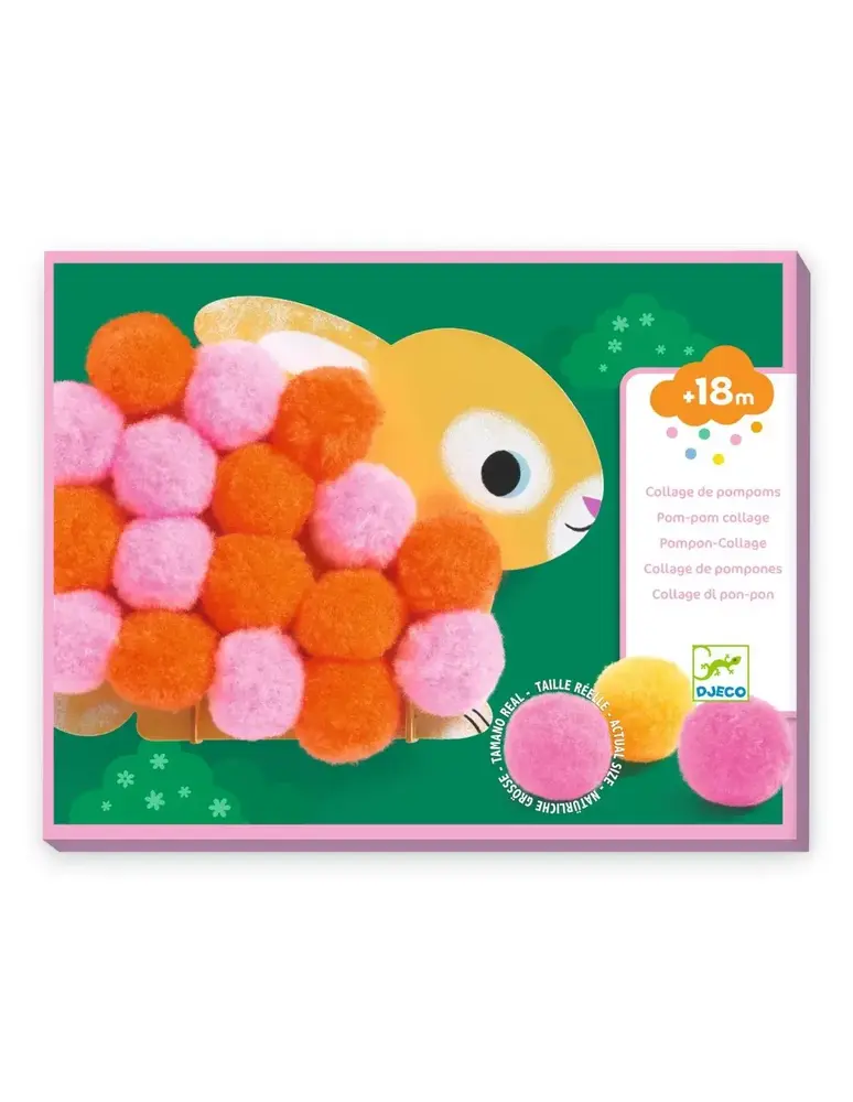 Djeco Pompomcollages Dieren