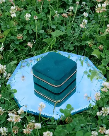 Maison Scarlett Sieradendoos Corinne - Velours Groen