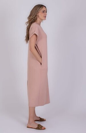The Clothed Jurk Luanda - Old Pink