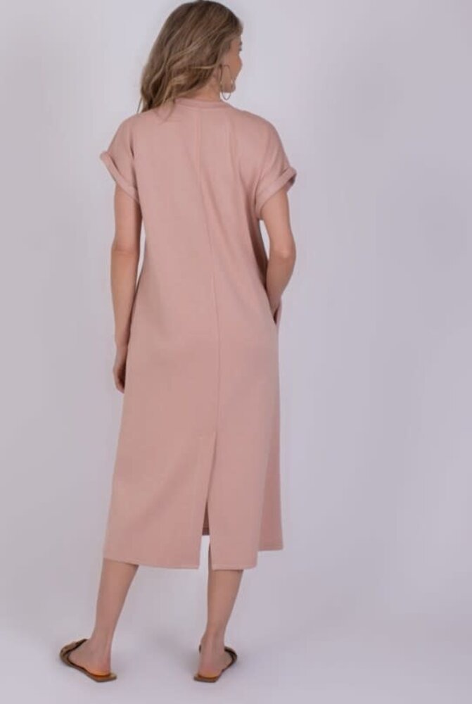 The Clothed Jurk Luanda - Old Pink