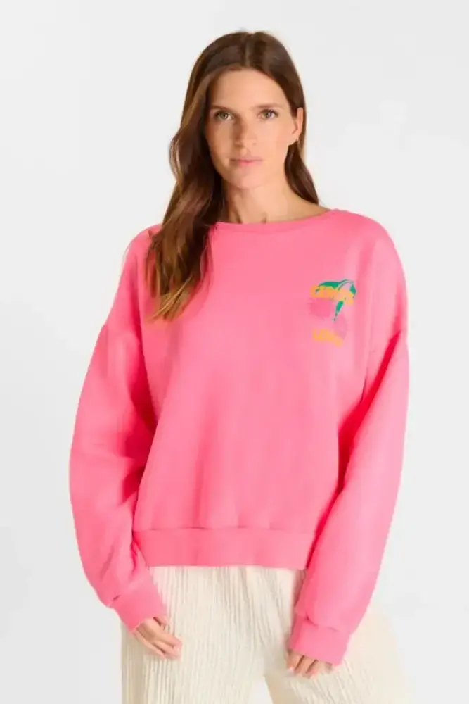 Le Temps des Cerises Piraya Sweatshirt - Pink Fluo