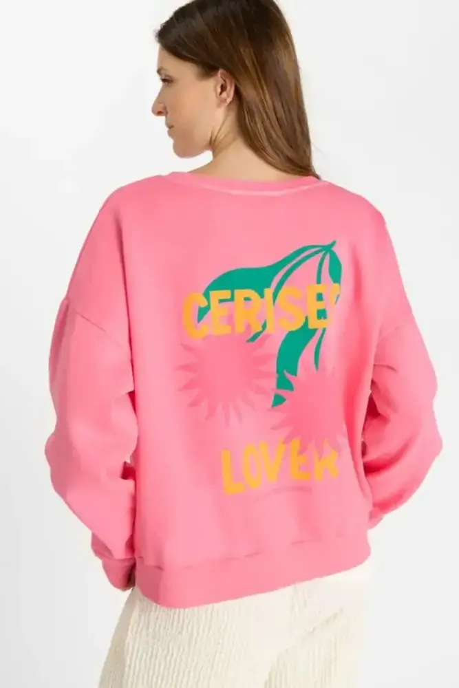 Le Temps des Cerises Piraya Sweatshirt - Pink Fluo