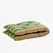 Madam Stoltz Striped cotton mattress -  Camel, green, purple, yellow