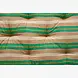 Madam Stoltz Striped cotton mattress -  Camel, green, purple, yellow