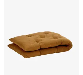 Madam Stoltz Printed cotton mattress -  Sugar almond, black