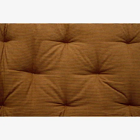 Madam Stoltz Printed cotton mattress - Sugar almond, black Madam Stoltz Printed cotton mattress - Sugar almond, black