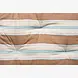 Madam Stoltz Striped cotton mattress -  Old rose, white, light blue, grey
