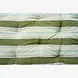 Madam Stoltz Striped cotton mattress -  Green, white, light blue, grey