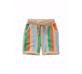 Sproet & Sprout Sweat shorts multi colour stripes - Sand