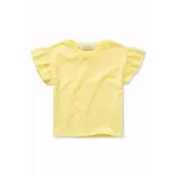 Sproet & Sprout Girls T-shirt ruffle sleeve - Pastel Yellow