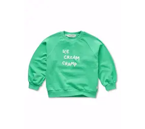 Sproet & Sprout Raglan sweatshirt ice cream champ - Jade Green