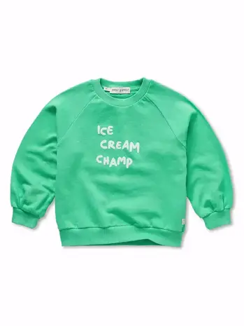 Sproet & Sprout Raglan sweatshirt ice cream champ - Jade Green