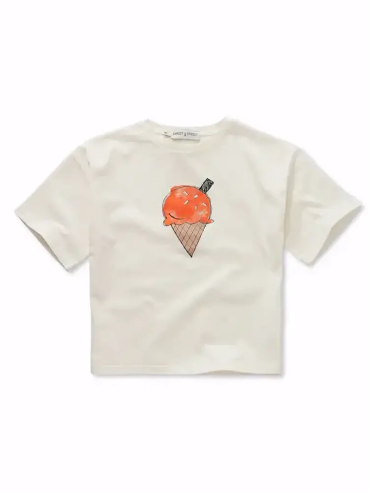 Sproet & Sprout T-shirt ice cream - Off-white