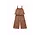 Muslin jumpsuit animal print - Camel