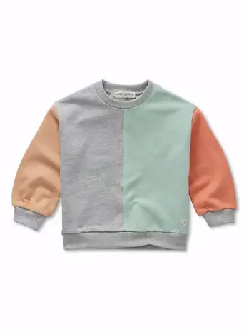 Sproet & Sprout Sweatshirt colourblock - Silt Green Sproet & Sprout Sweatshirt colourblock - Silt Green