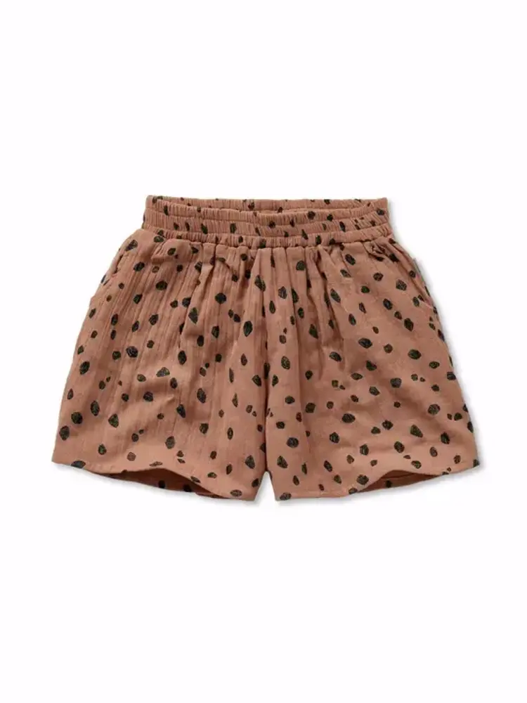 Sproet & Sprout Muslin shorts animal print - Camel