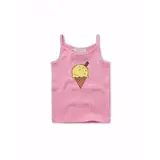 Sproet & Sprout Girls spaghetti top ice cream - Podium Pink