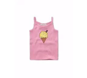 Sproet & Sprout Girls spaghetti top ice cream - Podium Pink