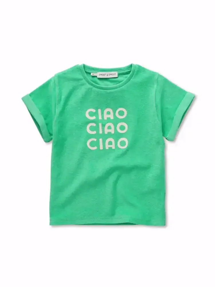 Sproet & Sprout Terry T-shirt ciao - Jade Green