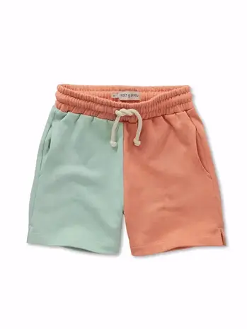 Sproet & Sprout Sweatshorts colourblock - Orange Ace