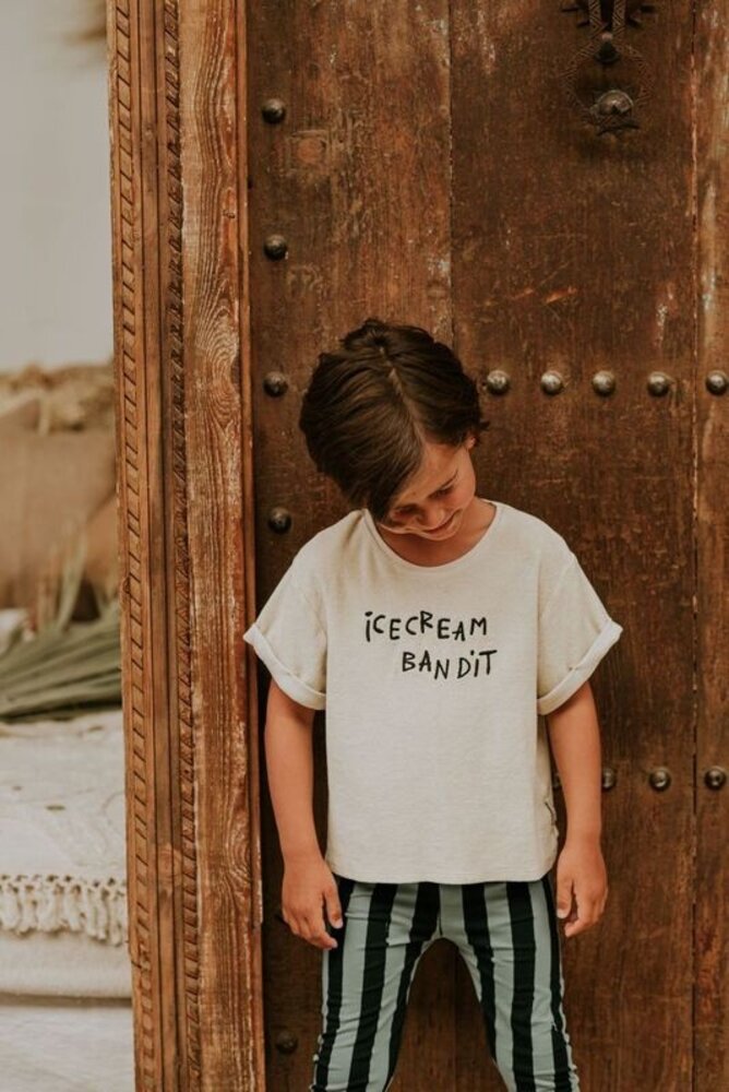 Sproet & Sprout Terry T-shirt ice cream champ - Sesame