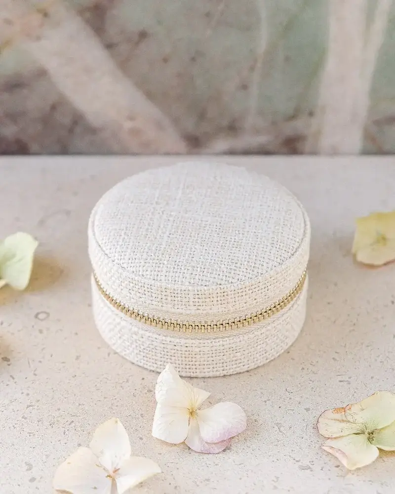 Maison Scarlett Sieradendoosje Yvonne - Linnen Beige