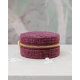 Maison Scarlett Sieradendoosje Yvonne - Linnen Bordeaux