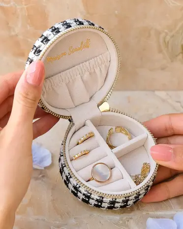 Maison Scarlett Sieradendoosje Yvonne - Pied-de-poule