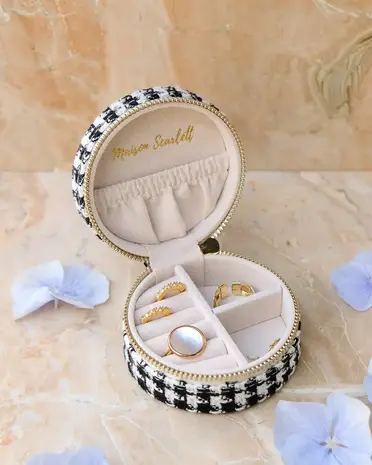 Maison Scarlett Sieradendoosje Yvonne - Pied-de-poule