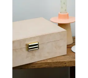 Maison Scarlett Sieradendoos Louise - Velours Beige Maison Scarlett Sieradendoos Louise - Velours Beige