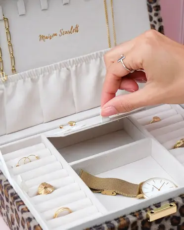 Maison Scarlett Sieradendoos  Louise - Leopard