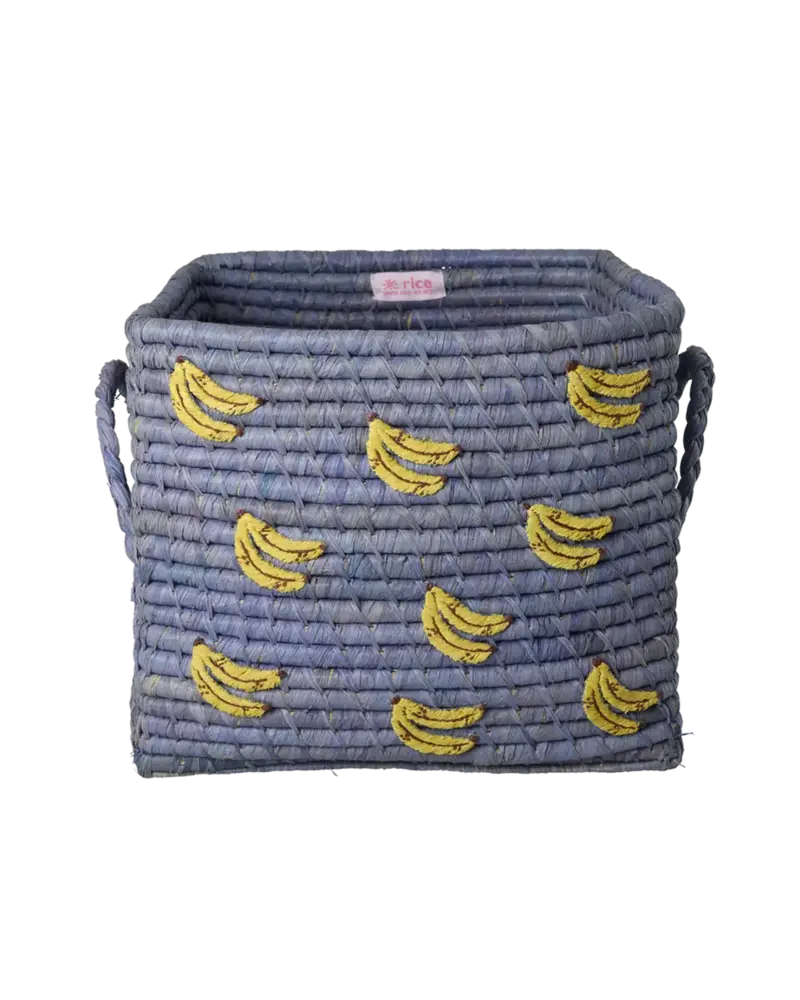 Rice Raffia opbergmand - Bananen all over