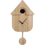 Karlsson Wall Clock Modern Cuckoo Oro - Light Wood