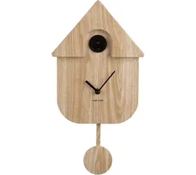 Karlsson Wall Clock Modern Cuckoo Oro - Light Wood Karlsson Wall Clock Modern Cuckoo Oro - Light Wood