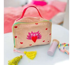 Noi Hamburg Cosmetic Pouch Velvet Loveheart