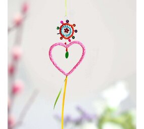 Noi Hamburg Pink Heart Ornament
