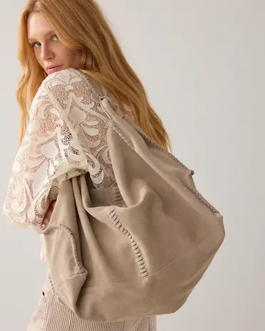 Summum Woman Bag Suede sack - Khaki