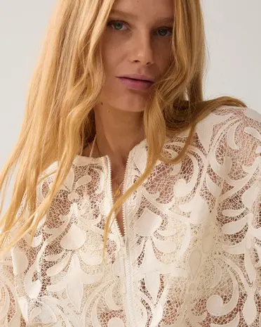 Summum Woman Jacket Lace - Ivory