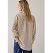 Summum Woman Blouse adjustable Chenille stripe - Ivorymidnightblue