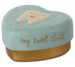 Maileg Tandenblikje hart - Mint