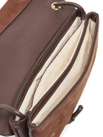 Dolce Vita Alice Shoulder Bag Chocolate Suede