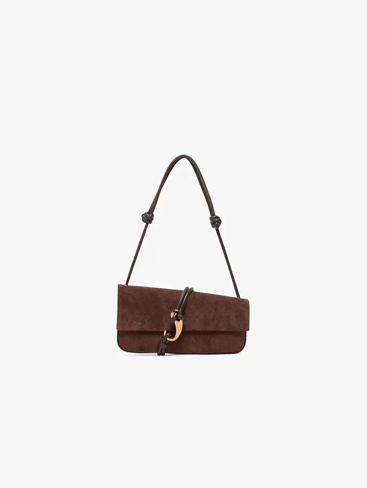 Dolce Vita Alice Shoulder Bag Chocolate Suede