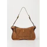 Dolce Vita Josie Shoulder Bag - Pecan Suede/Leather