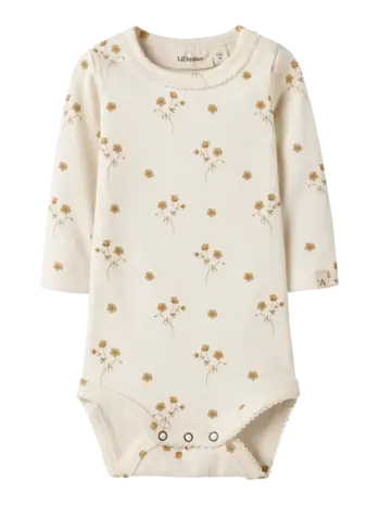 Lil' Atelier Layo Sig LS Slim Body – Coconut Milk Flower Yellow