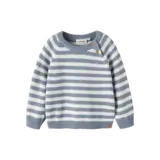 Lil' Atelier Dason LS Knit – Coconut Milk Tradewinds