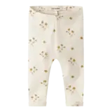 Lil' Atelier Layo Sin Slim Leggings – Coconut Milk Flower Yellow