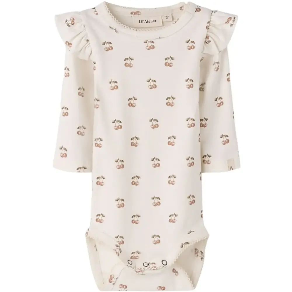 Lil' Atelier Layo Kep LS Slim Body – Coconut Milk Cherry