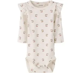 Lil' Atelier Layo Kep LS Slim Body – Coconut Milk Cherry