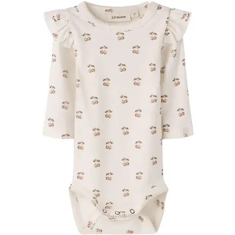Lil' Atelier Layo Kep LS Slim Body – Coconut Milk Cherry